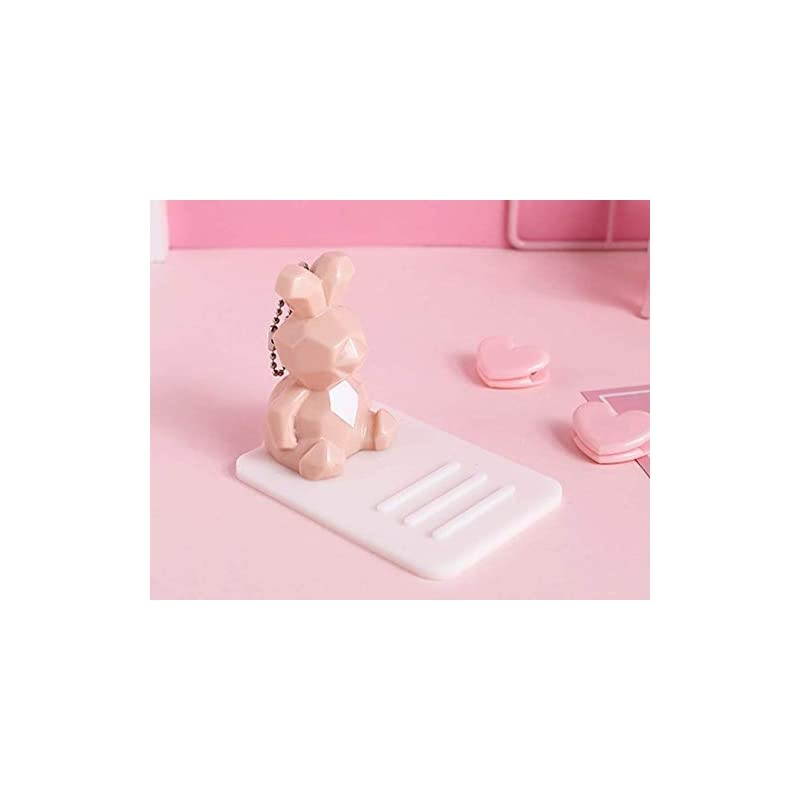 Animal Phone Stand Silicon Cute Adorable Funny Creative Durable Phone Tablet Stand, Size: 4.3" X 2.8" X 3.1" (Rabbit)