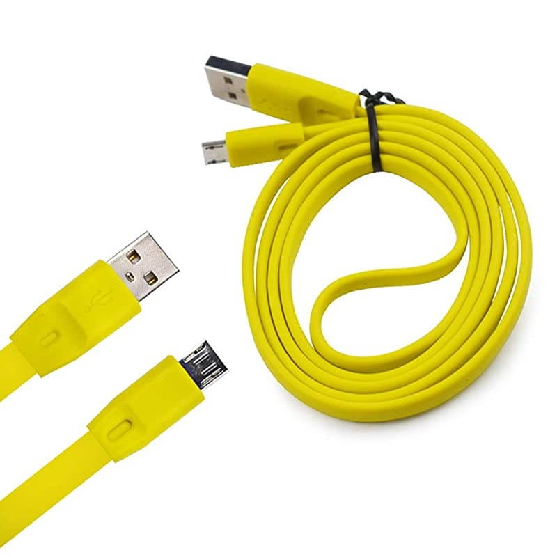 Boom Charger Cable Power Cord Line Compatible for Logitech Boom Boom2 Megaboom Miniboom Roll Wireless Speaker Yellow