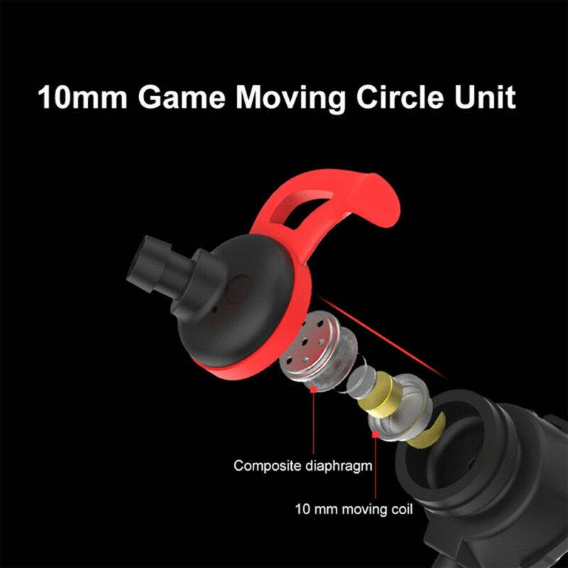 Vicabo G6 3.5mm In Ear Wired Gaming Headset, Stereo Earphone with Dual Controllable Mic for Switch PS4 Laptop - Black/Green