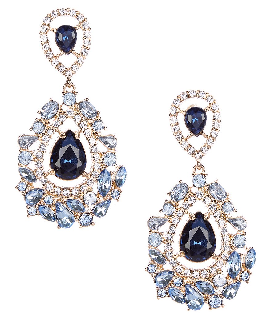 Gemma Layne Multi Stone Teardrop Earrings