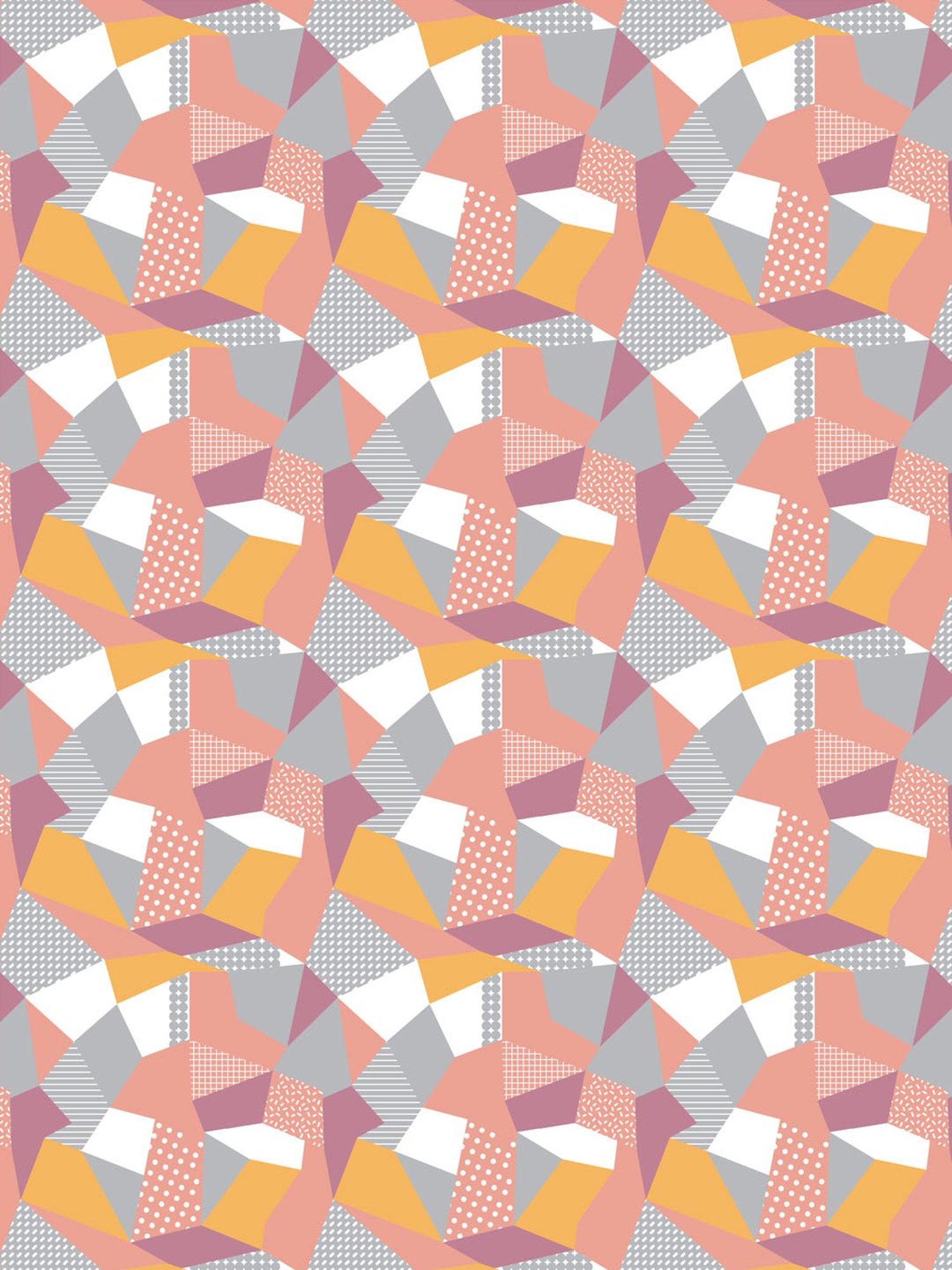 Petal Home Origami Abstract Multicolor 300 TC Cotton King Size Bed Sheet with 2 Pillow Covers