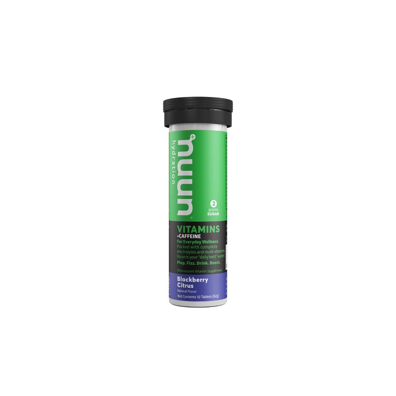 nuun Blackberry Citrus with Caffeine Hydration Vitamins - 12ct