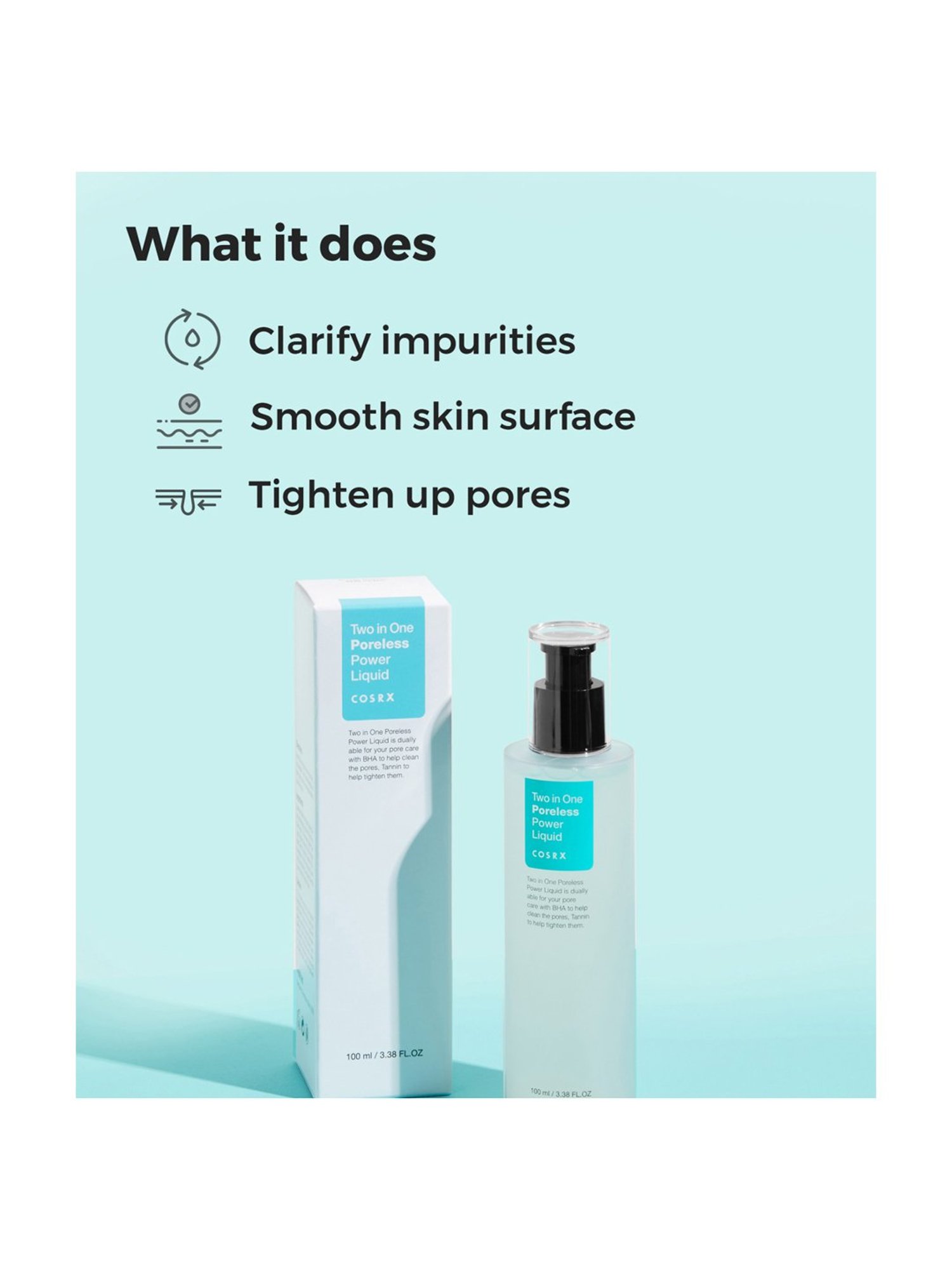 Cosrx Two In One Pore Less Power Liquid - 100 ml