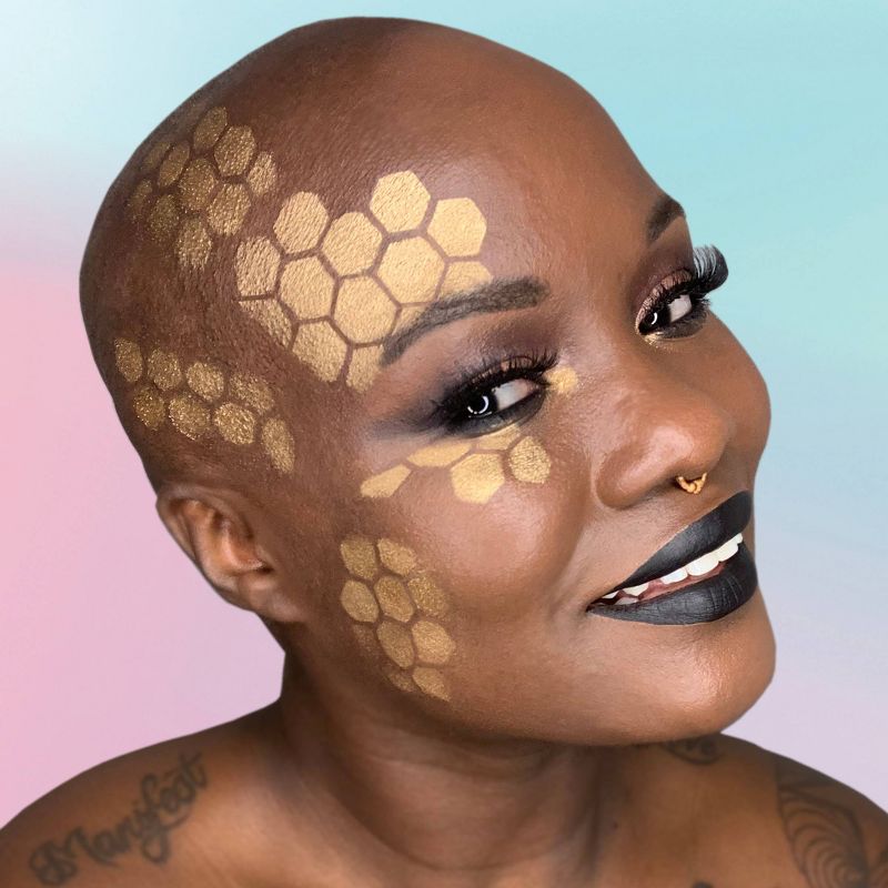 Hexagon Makeup Stencil Halloween Costume Makeup