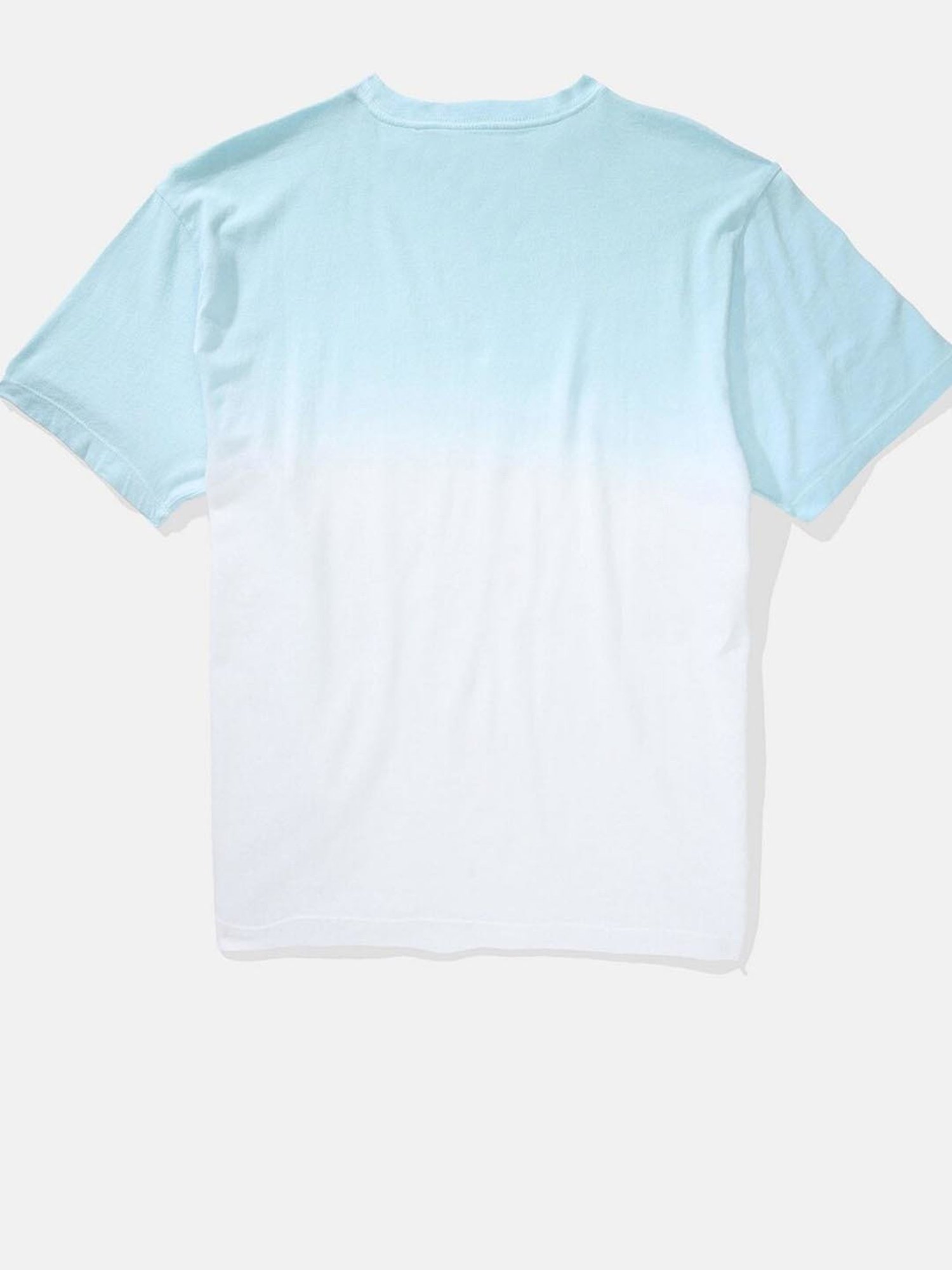 American Eagle Outfitters Blue Cotton Regular Fit Tie - Dye T-Shirt