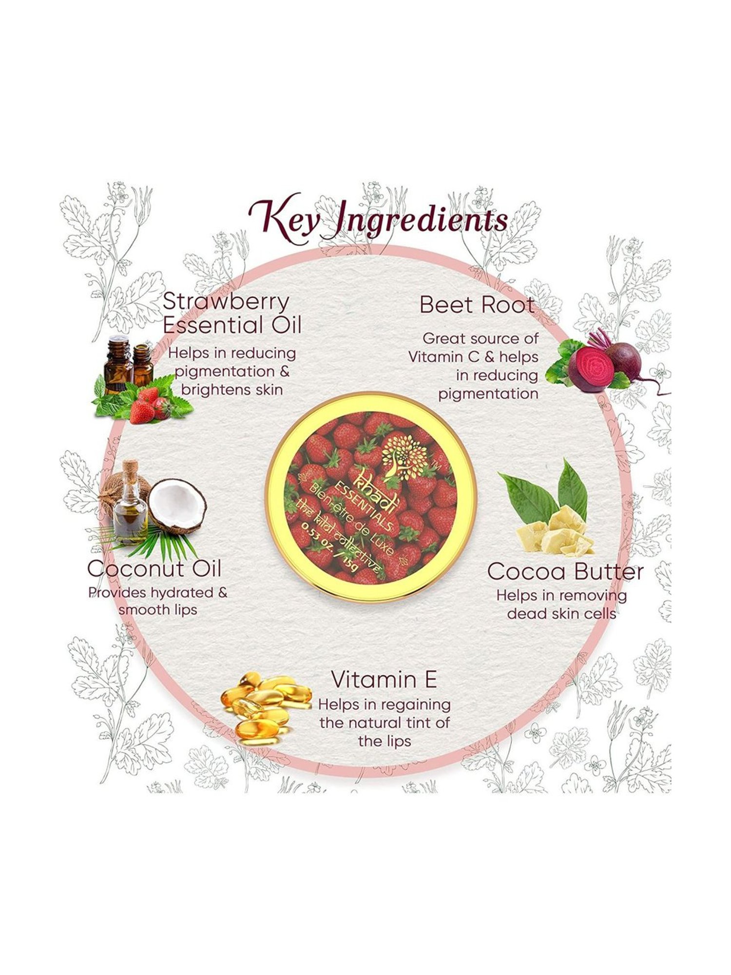 ENN Sugar Rush Nourishing Lip Scrub with Pomegranate & Vitamin E - 6 gm