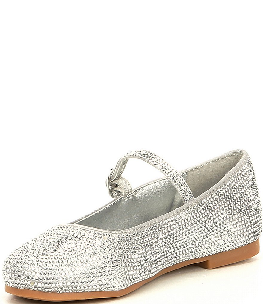 Copper Key Girls' Brilliance-T Satin Studded Mary Janes (Infant)