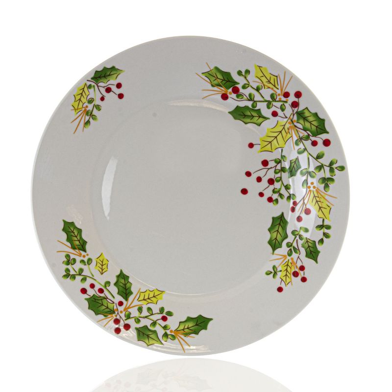 Vremi 16 Piece Multicolor Porcelain Dinnerware Set with 4 Dinner Plates, 4 Dessert Plates, 4 Salad/Soup Bowls, & 4 Coffee/Tea Mugs