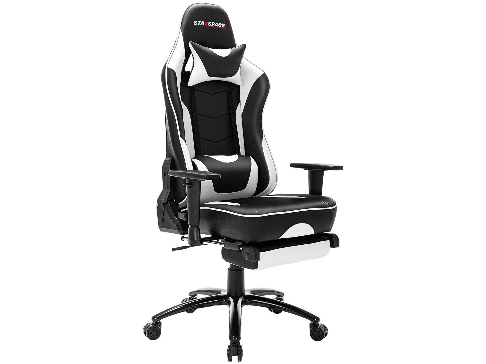 STARSPACE Adjustable Lumbar Support Footrest Gaming Chair with Racing Ergonomic Desk Chair