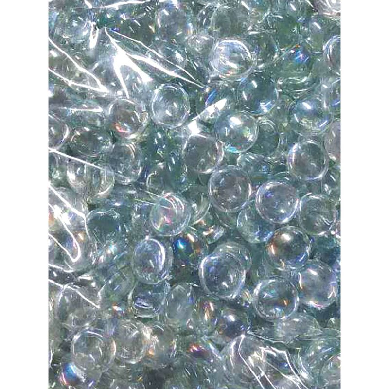 42" Heron Topaz Cast Aluminum Square Gas Fire Pit Table with Clear Glass Fire Beads - Alfresco Home