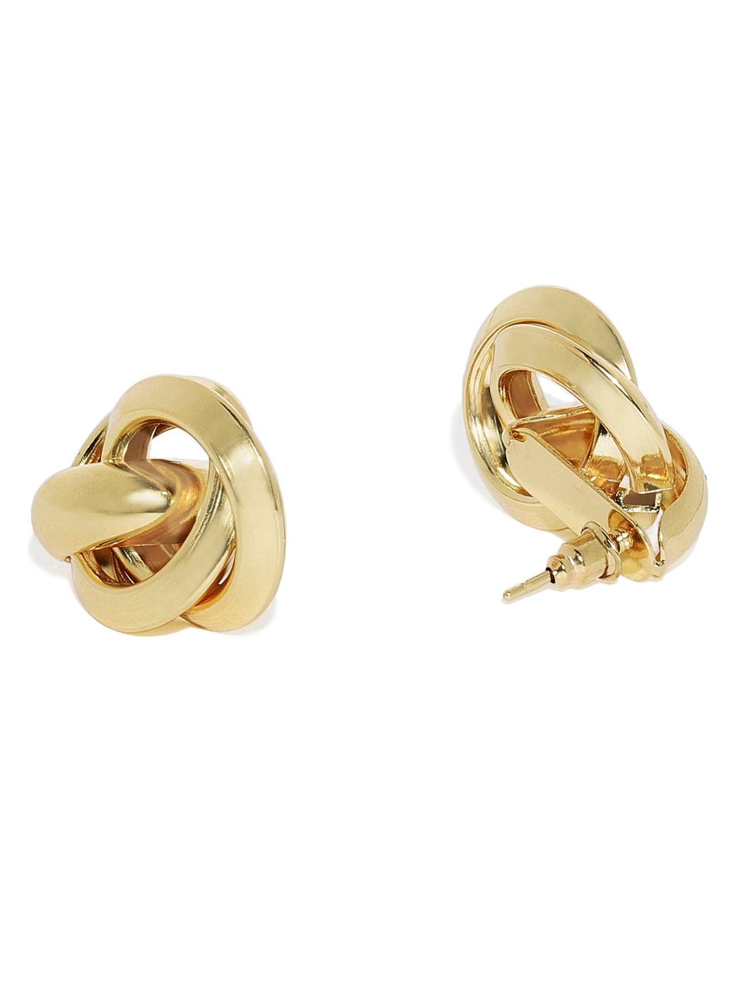 OOMPH Golden Tone Vintage Retro Style Large Fashion Stud Earrings for Women