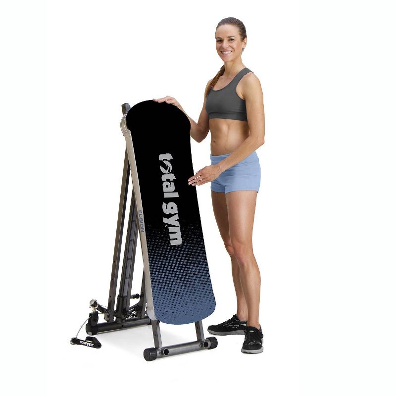 Total Gym Fitness Fusion Full Body Workout Home Fitness Exercise Machine, Grey