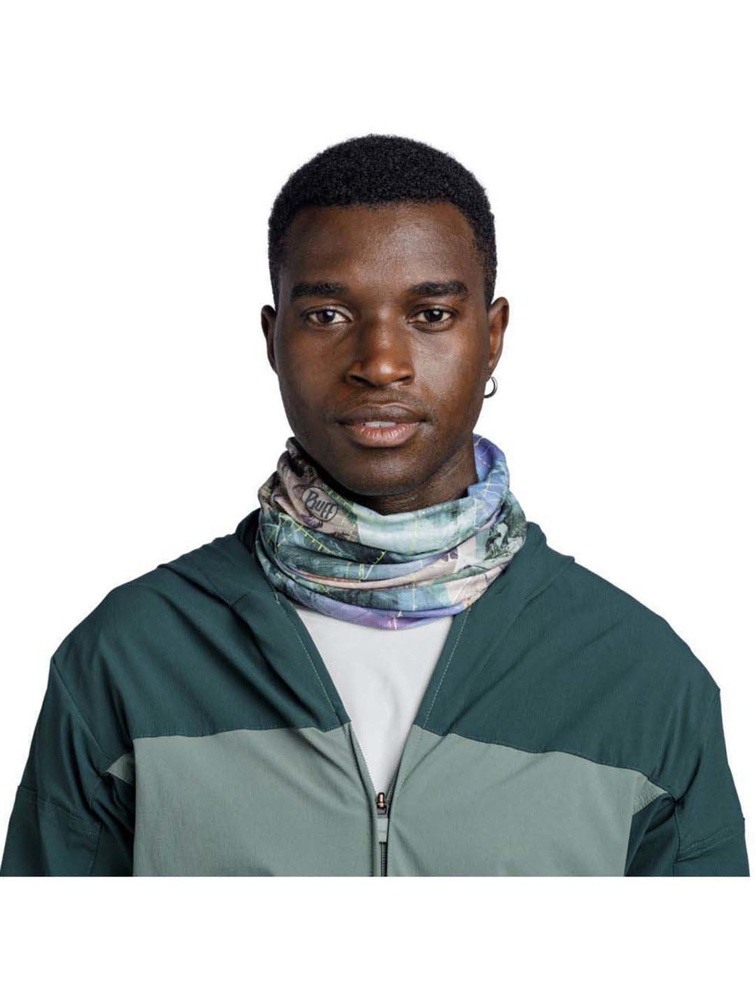 BUFF Coolnet UV Campast Green Printed Bandana