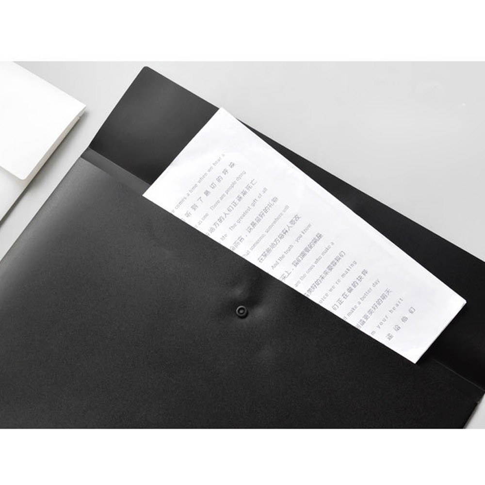 B5 Size Envelope Folder PP Plastic Storage Pouch Holder Paper Document File Folder Organizer Bag with Snap