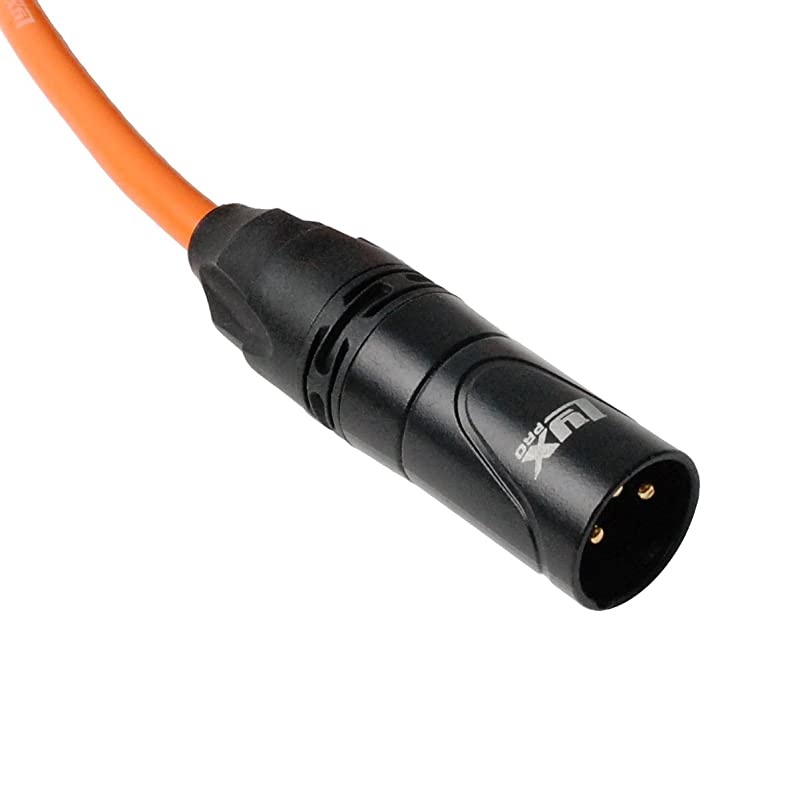 15 Feet XLR Microphone Cable Balanced Male to Female 3 Pin Mic Cord for Powered Speakers Audio Interface Professional Pro Audio Performance and Recording Devices Orange