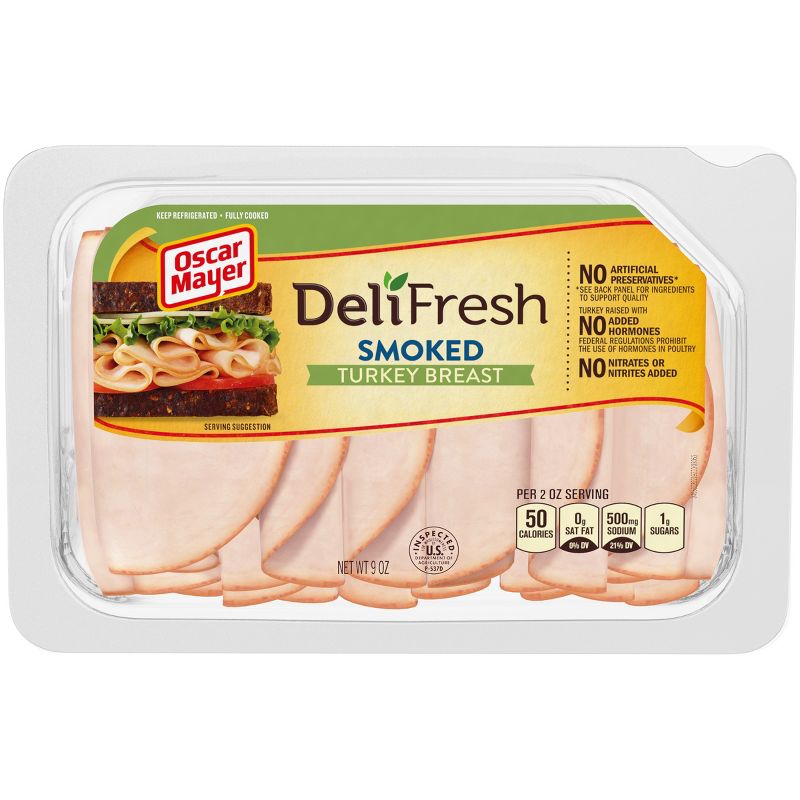 Oscar Mayer Deli Fresh Sliced Smoked Turkey Breast - 9oz
