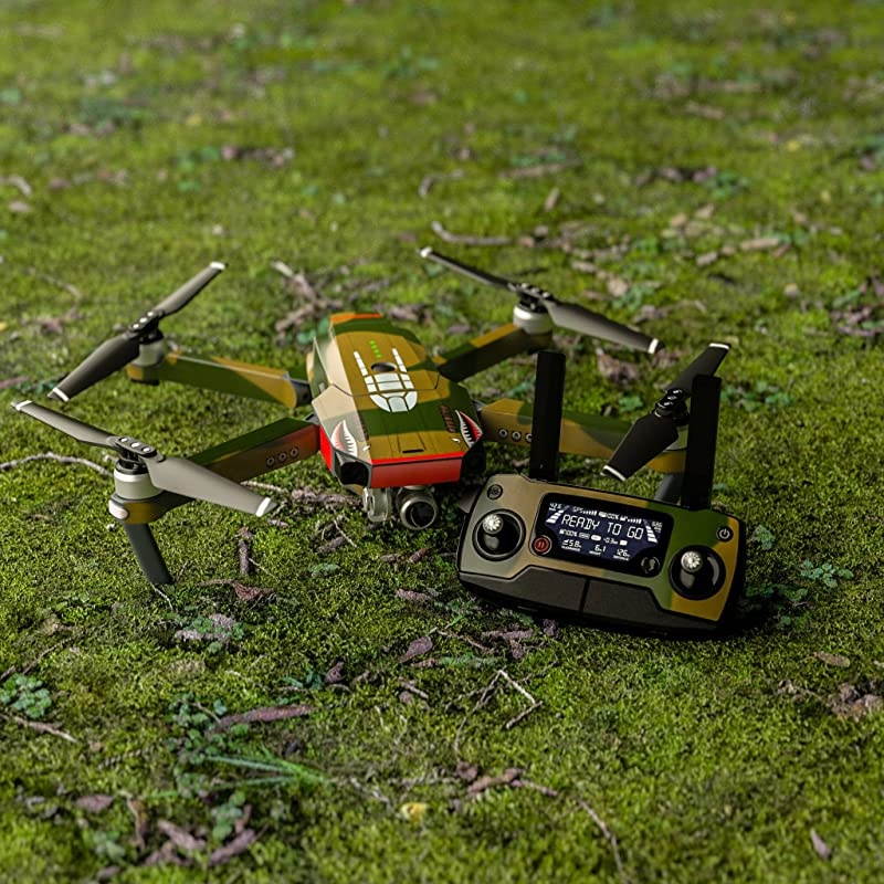 Tiger Decal for Drone DJI Mavic Pro Kit Includes Drone Skin Controller Skin and 3 Battery Skins