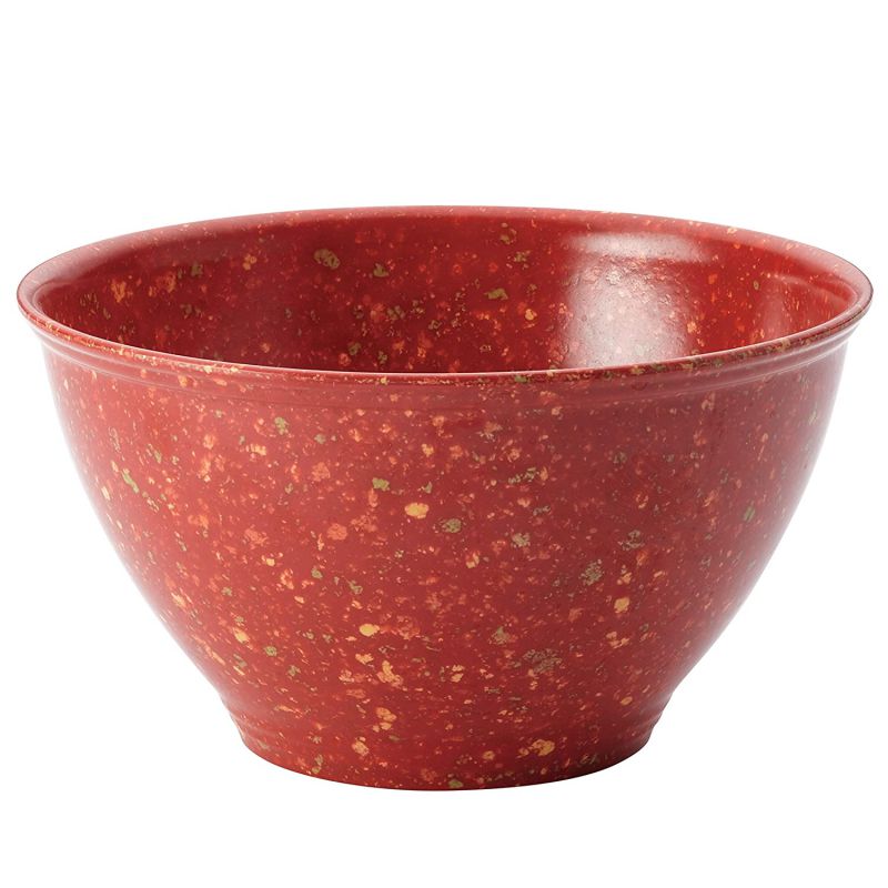 Rachael Ray Accessories Kitchen Pantryware Multi Purpose/Salad Serveware/Melamine Garbage Bowl, 10.2 x 10.2 x 7 inches, Red