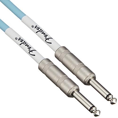 fender original series instrument cable for electric guitar, bass guitar, electric mandolin, pro audio  daphne blue  18.6'