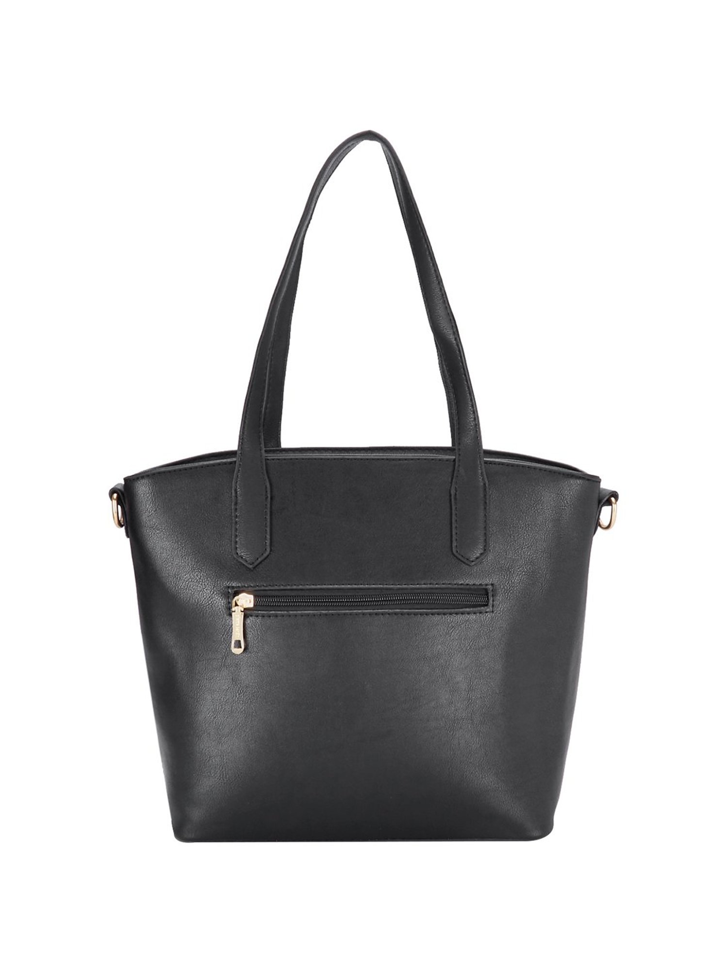 Pierre Cardin Black Embellished Medium Shoulder Handbag