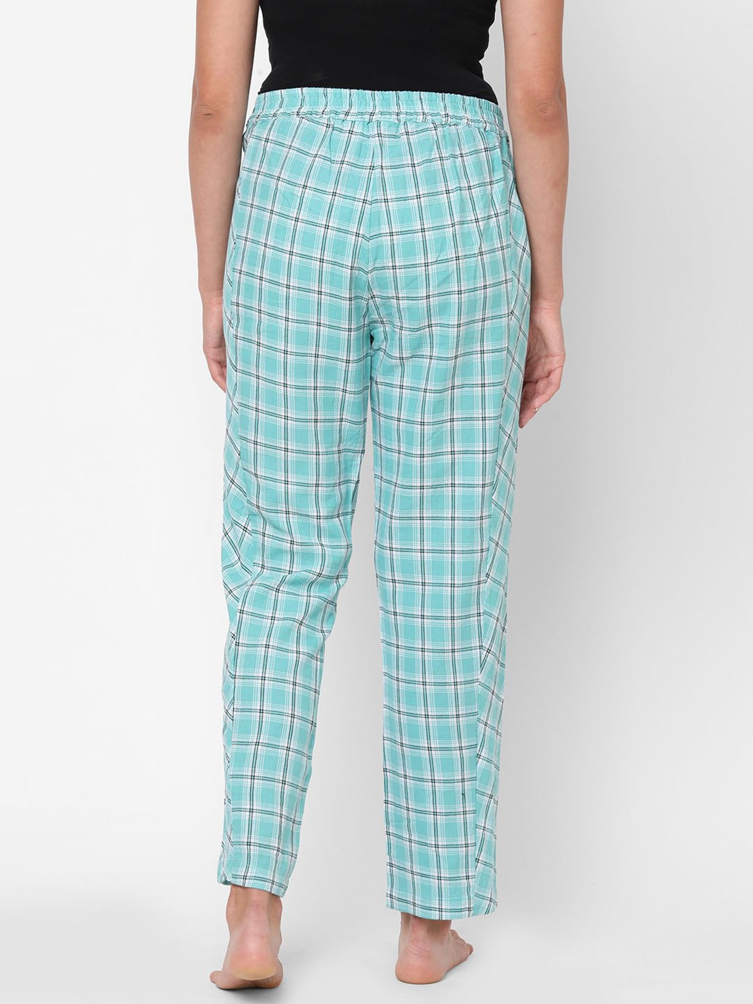 Mystere Paris Blue & Black Checks Pyjamas