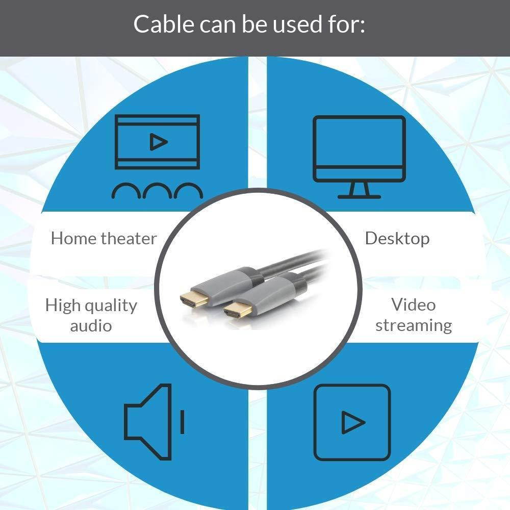 C2G 50627 Select High Speed HDMI Cable with Ethernet M/M, In-Wall CL2-Rated (6 Feet, 1.82 Meters)