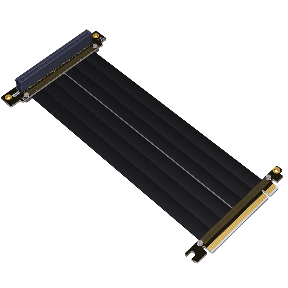 High Quality 90&deg; PCI-e  PCI Express 16X Extension cable with Gold-plated connector