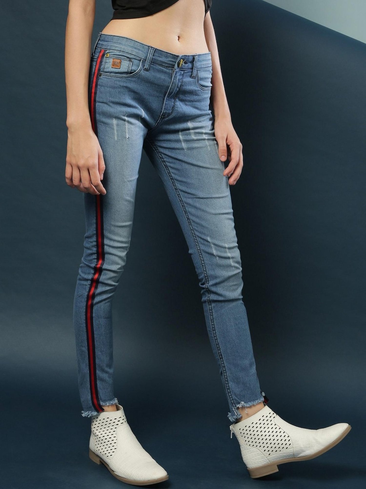 Campus Sutra Blue Slim FIt Jeans