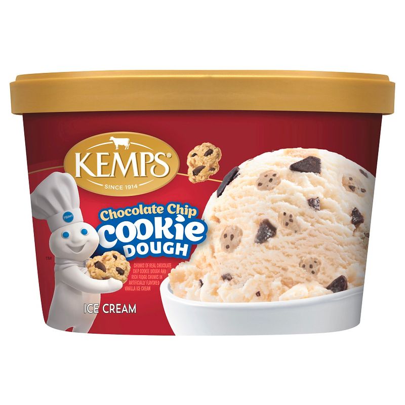 Kemps Chocolate Chip Cookie Dough Ice Cream - 48 fl oz