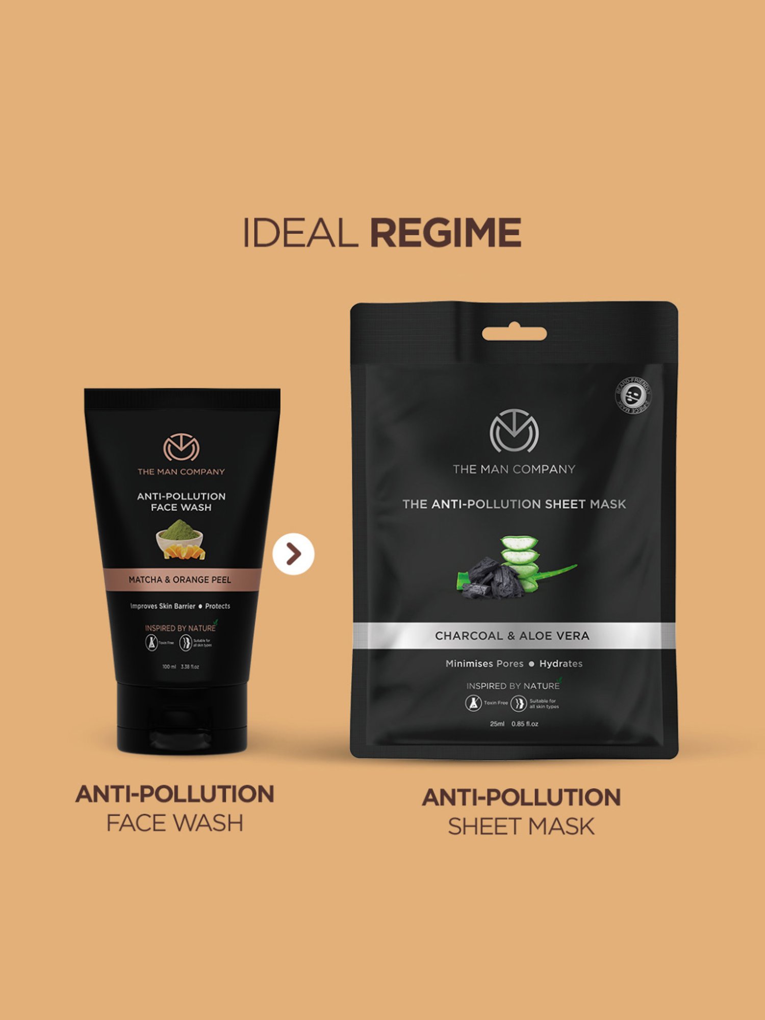 Mancode Detoxifying De Tan, Vitamin C & Acne Control Tea Tree Foaming Facewash (Pack of 3)