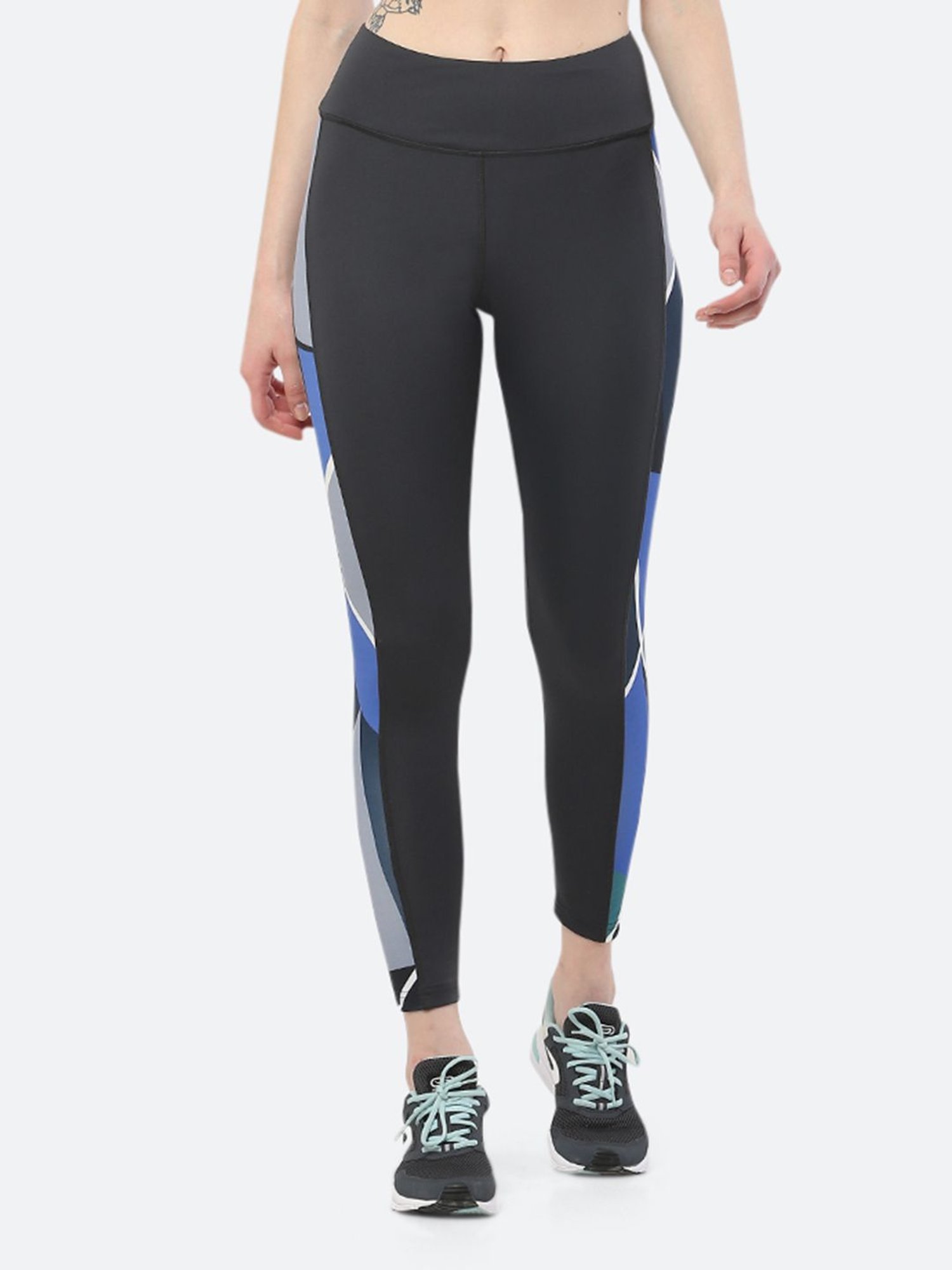 Fitleasure Grey Mid Rise Tights