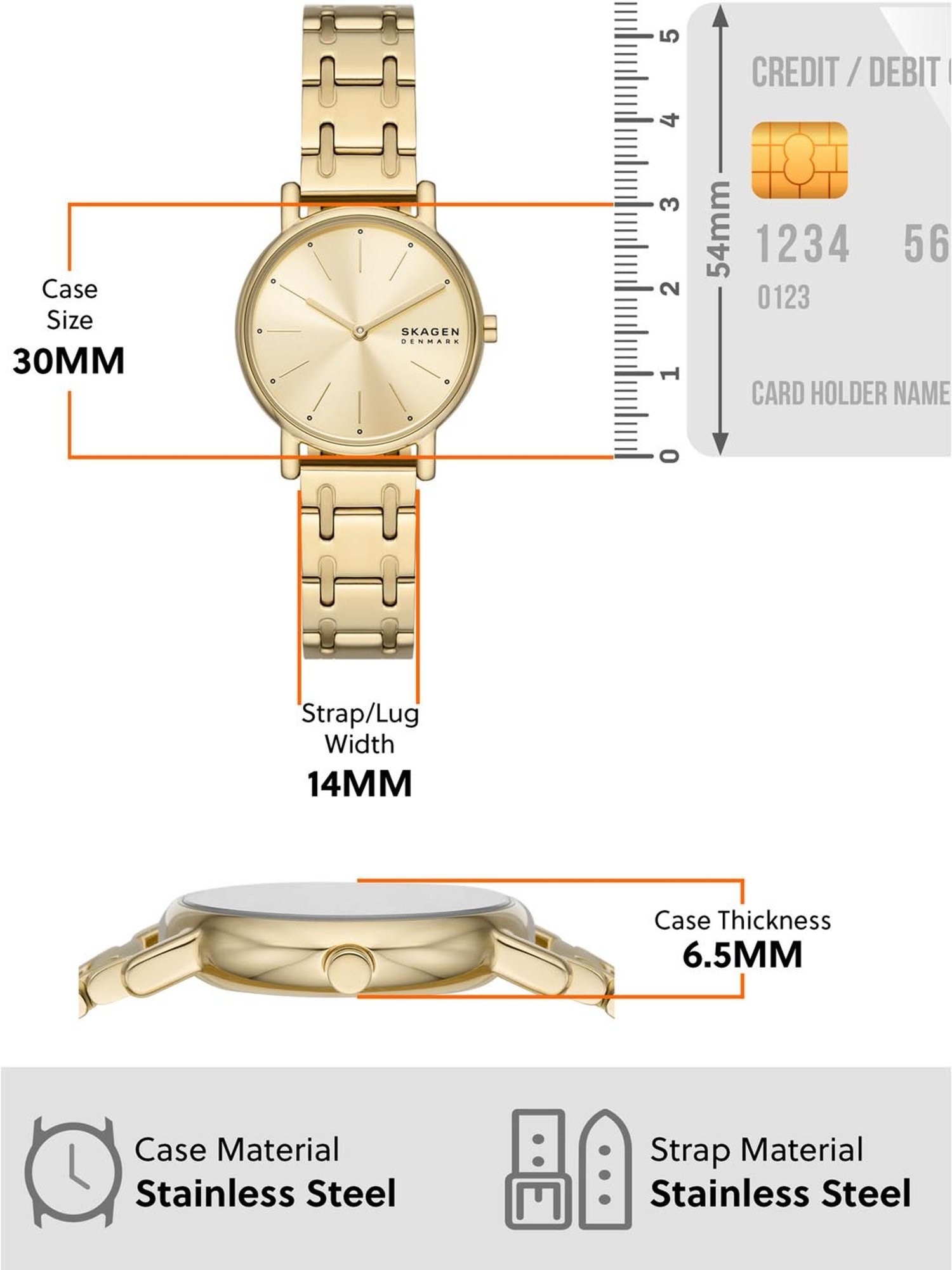 Skagen SKW3124 Signatur Lille Analog Watch for Women