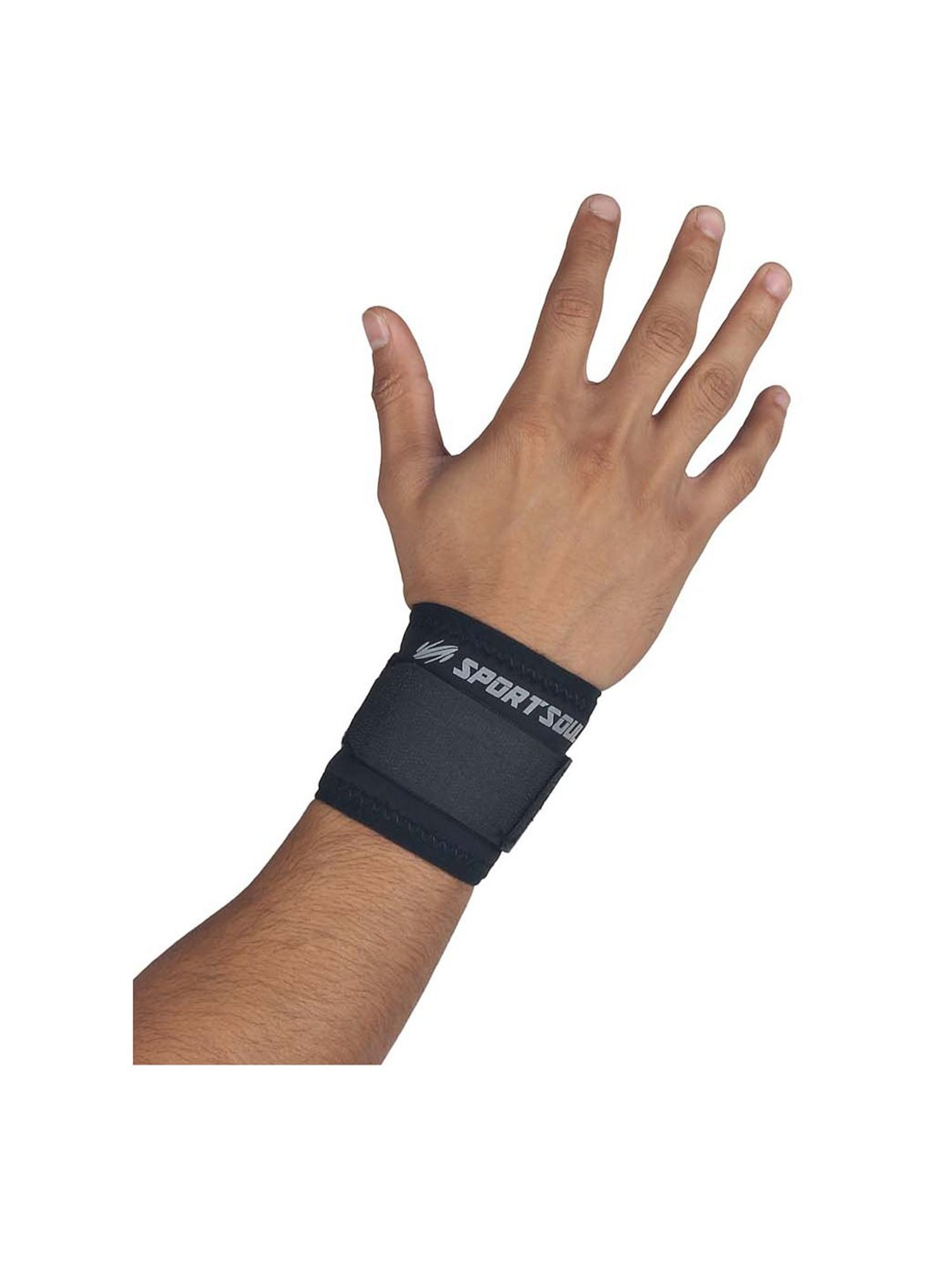 SportSoul Black Wrist Support (Free Size)