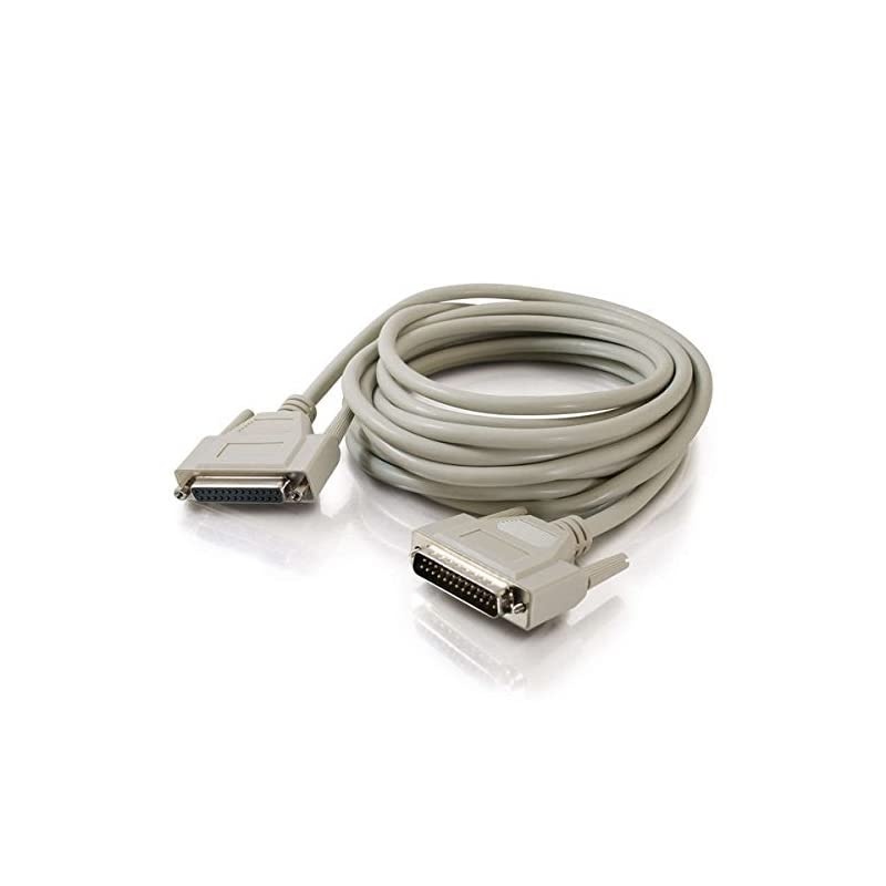 02661 DB25 M/F Serial RS232 Extension Cable, Beige (35 Feet, 10.66 Meters)