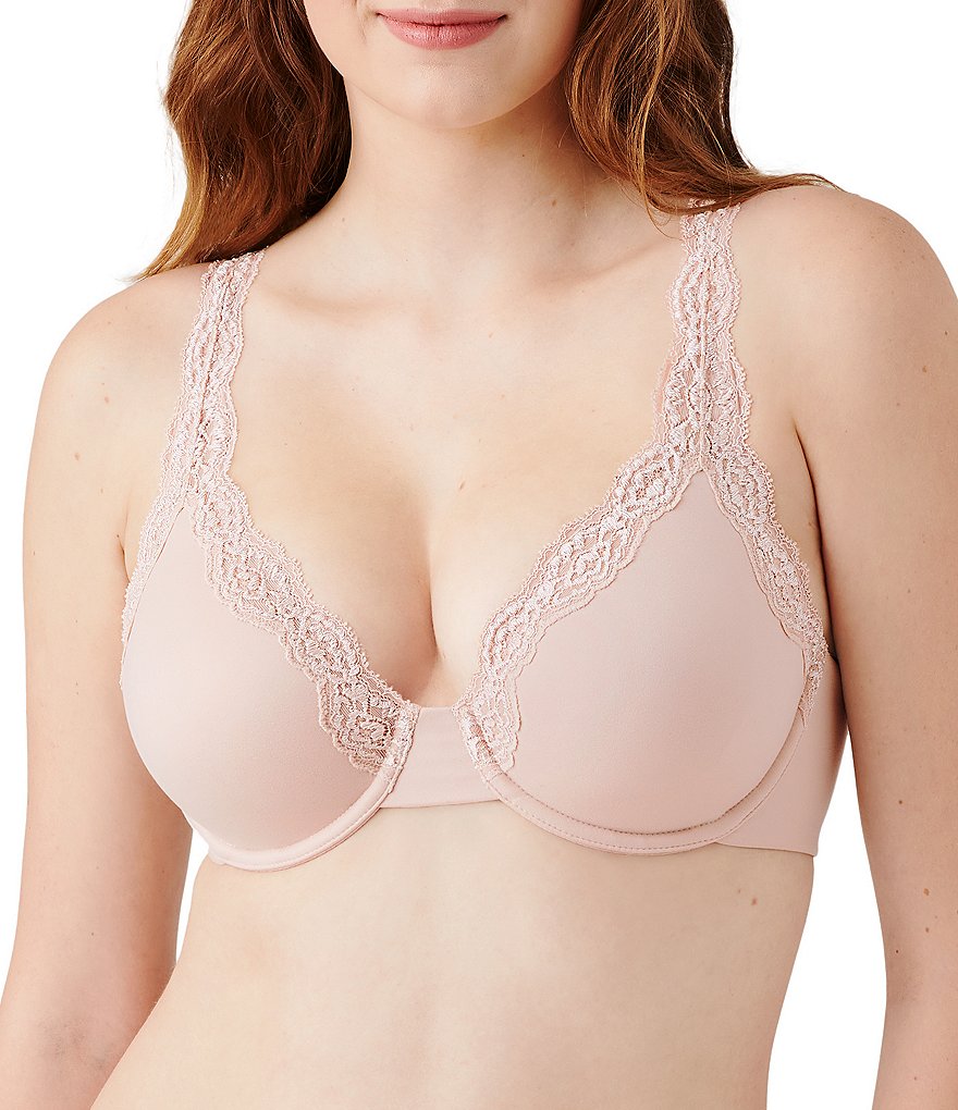 Wacoal Softly Styled Floral Lace Full-Busted Contour U-Back Underwire Bra