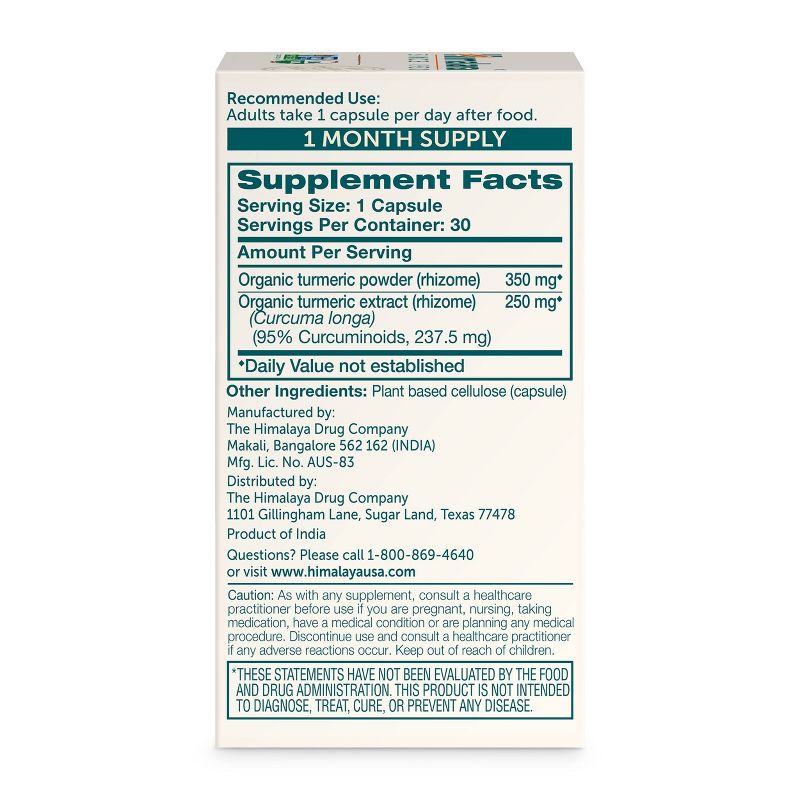 Himalaya Turmeric 95 Capsules - 30ct