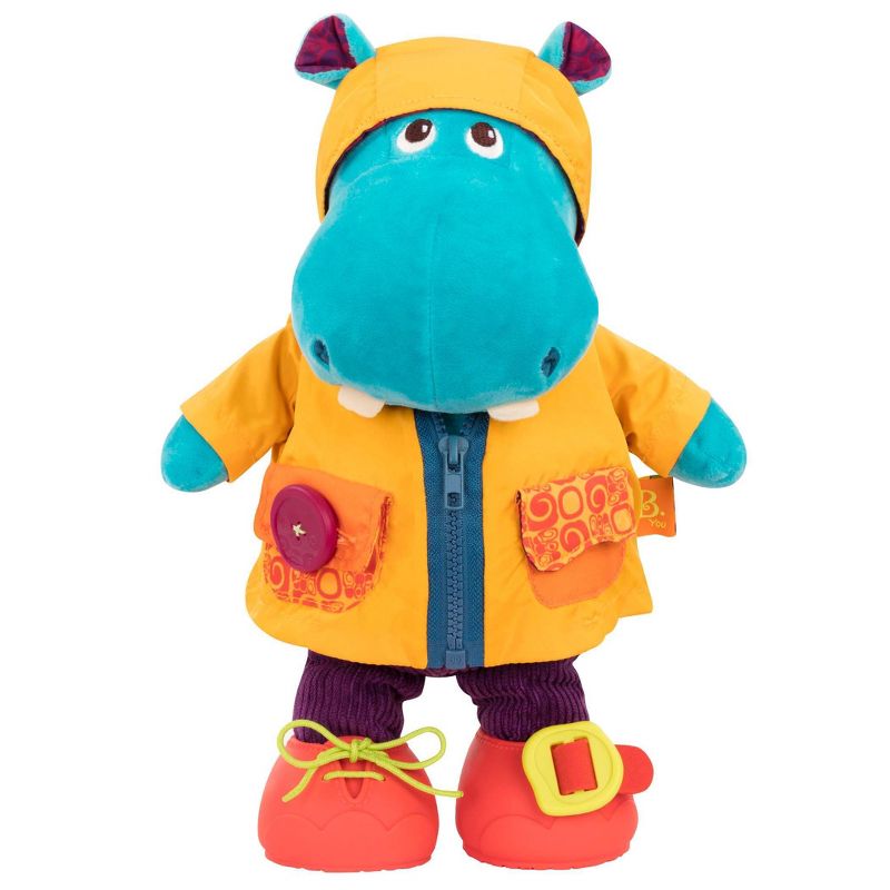 B. toys Interactive Plush Hippo Giggly Zippies - Hank