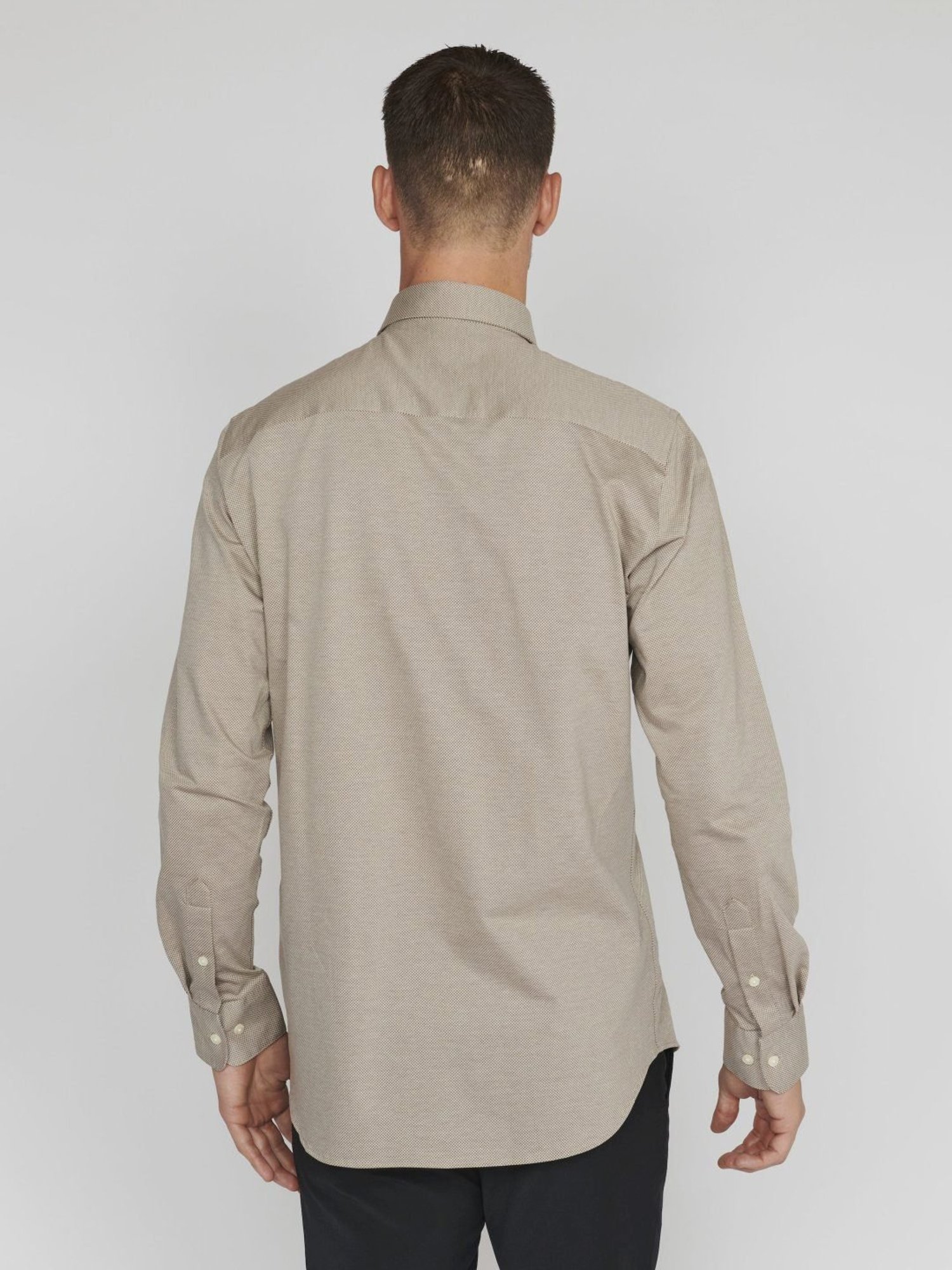 Matinique Beige Cotton Regular Fit Shirt