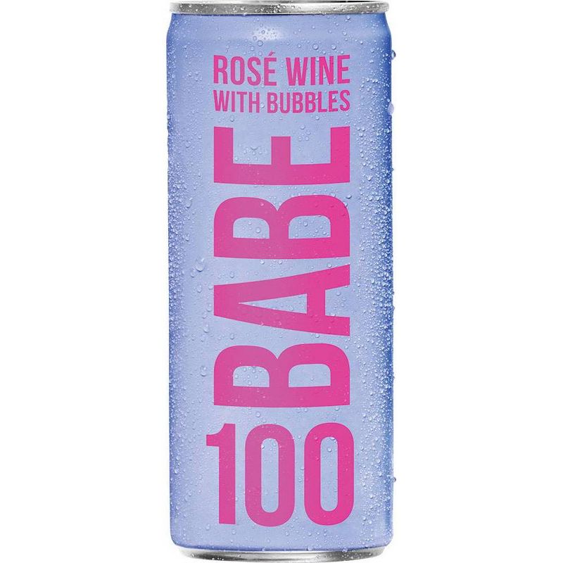 BABE 100 Rosé with Bubbles Wine - 4pk/250ml Cans