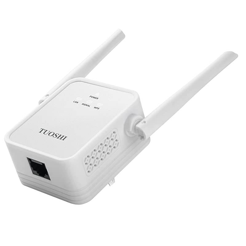 TS720W WiFi Range Extender 300Mbps Wireless Signal Booster WiFi RepeaterAccess PointRouter with High Gain Dual External Antennas