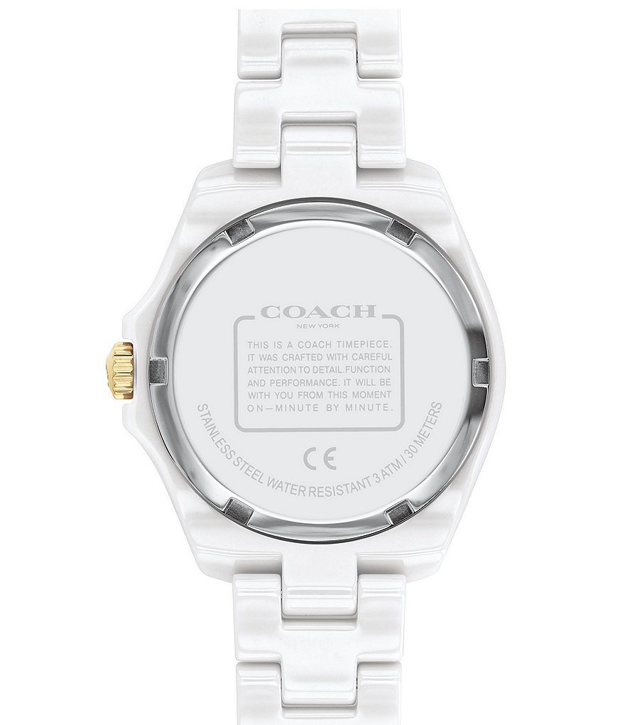 COACH Preston Ceramic Bracelet Watch