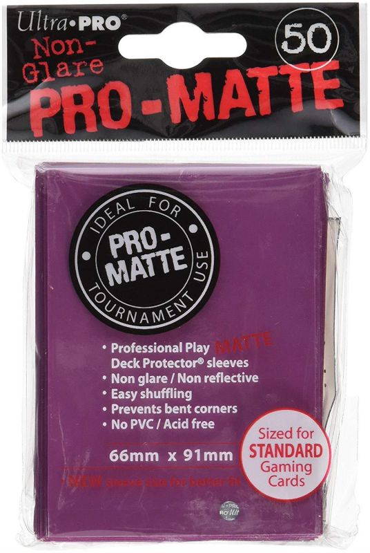 Ultra Pro Pro Matte Black Berry Colored Deck Protector Sleeves