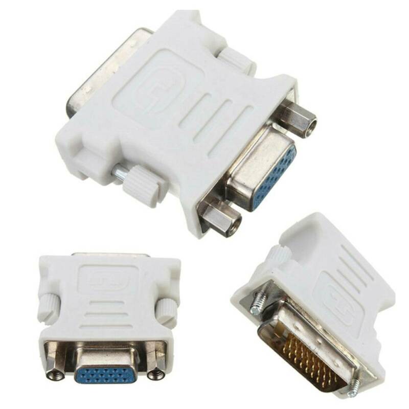 DVI to VGA Adapter DVI 24+1 to VGA White Adapter