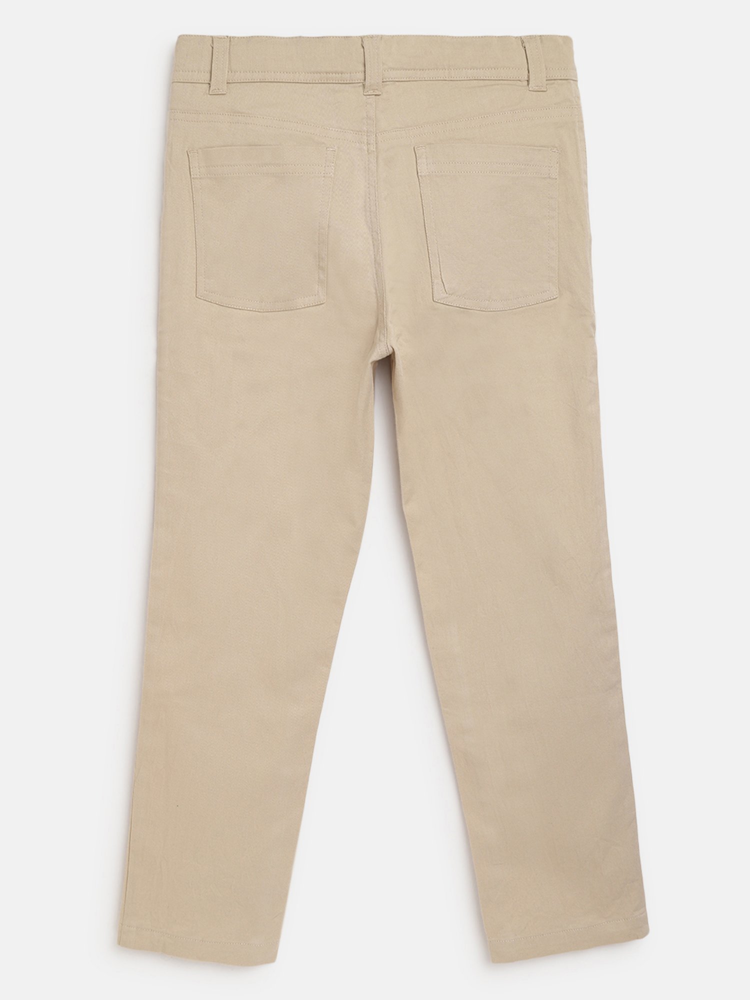 Campana Boys Beige Solid Chinos