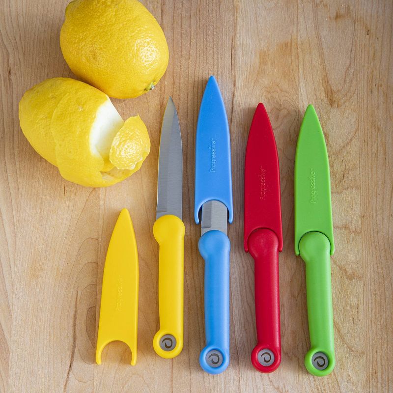 Prepworks Set of 4 Food Safety Paring Knives