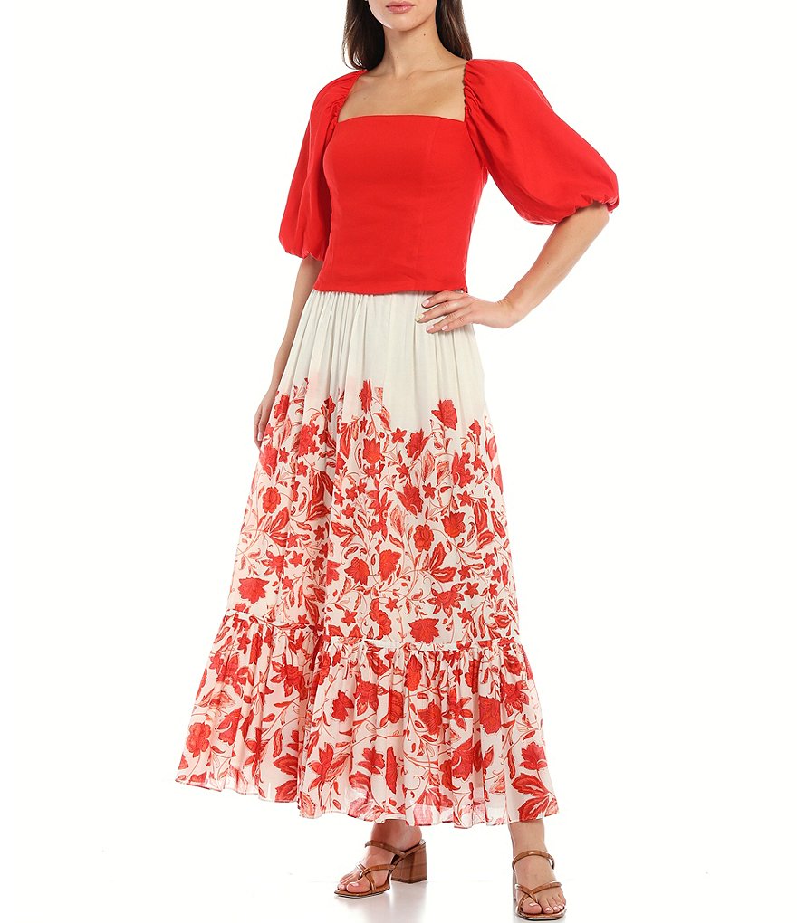 Antonio Melani Lilia Floral Swing Coordinating Maxi Skirt