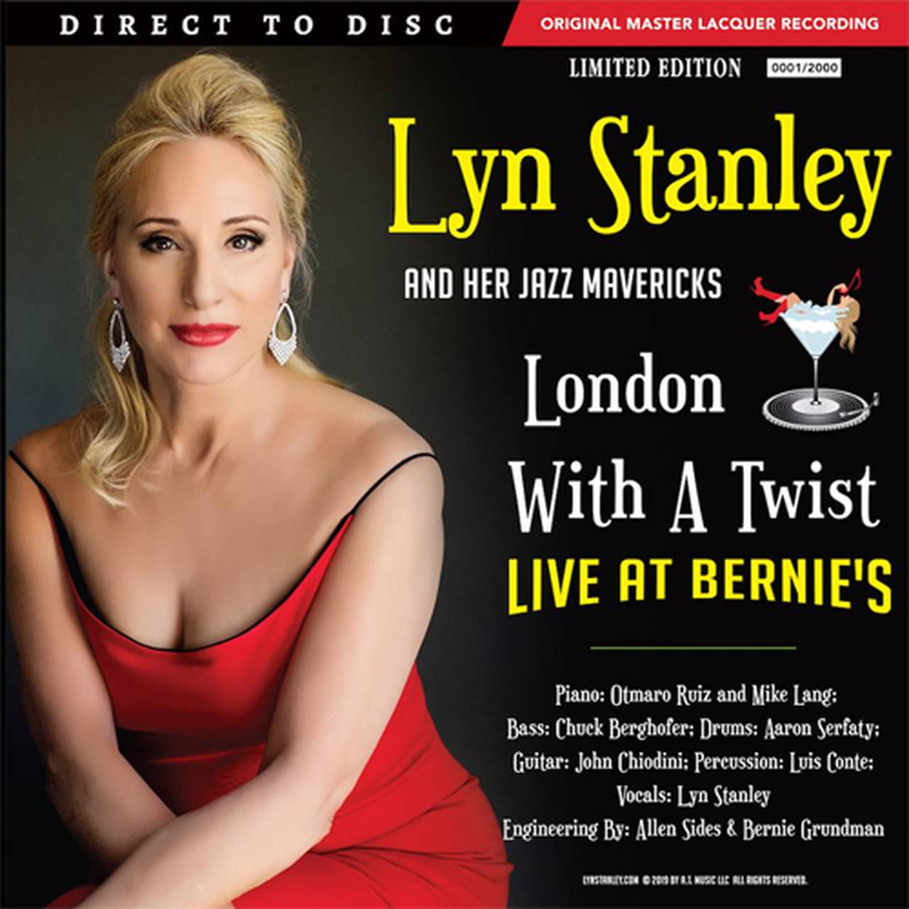 Lyn Stanley London With A Twist - Live At Bernie's Numbered Limited 180g D2D 45rpm 2LP (Autographed) (Ferrari Red Vinyl)