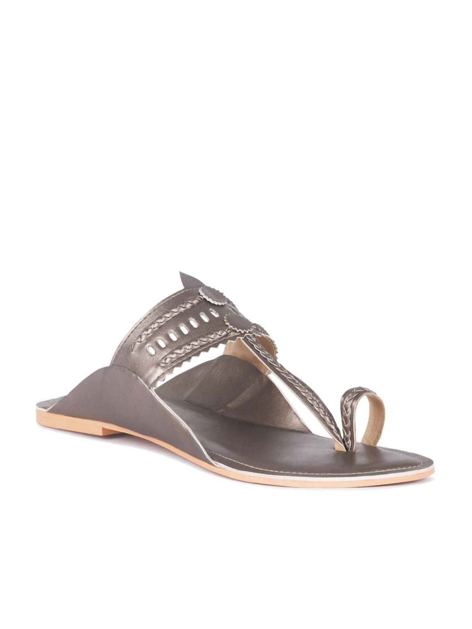 London Rag Women's Brown Toe Ring Sandals