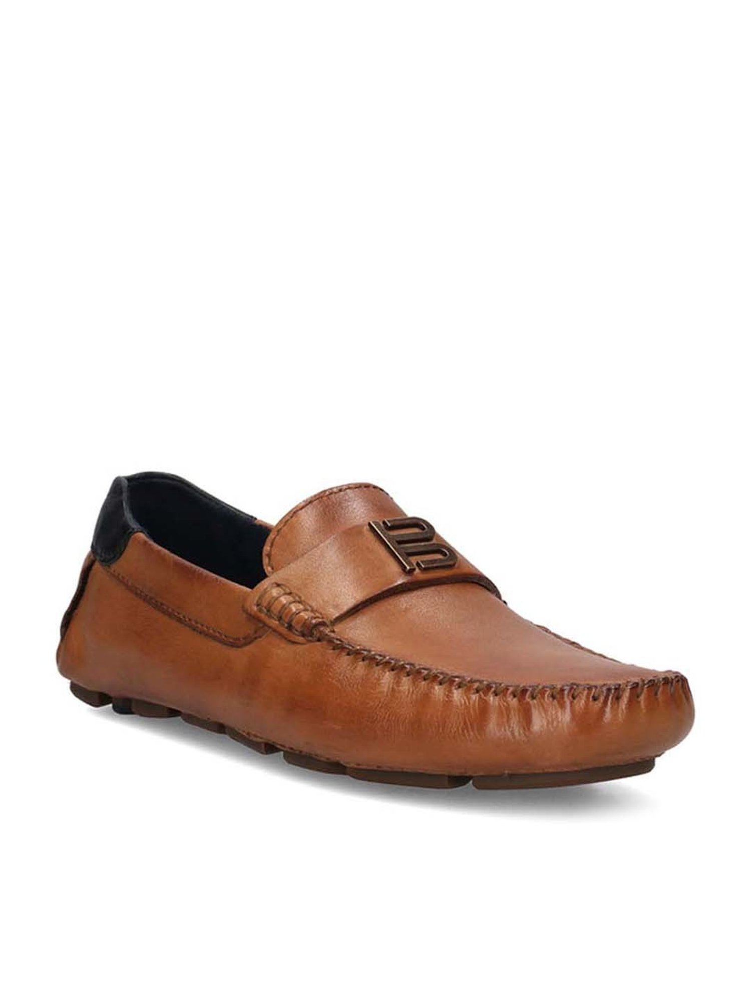BAGATT Men's Hexa Cognac Casual Loafers