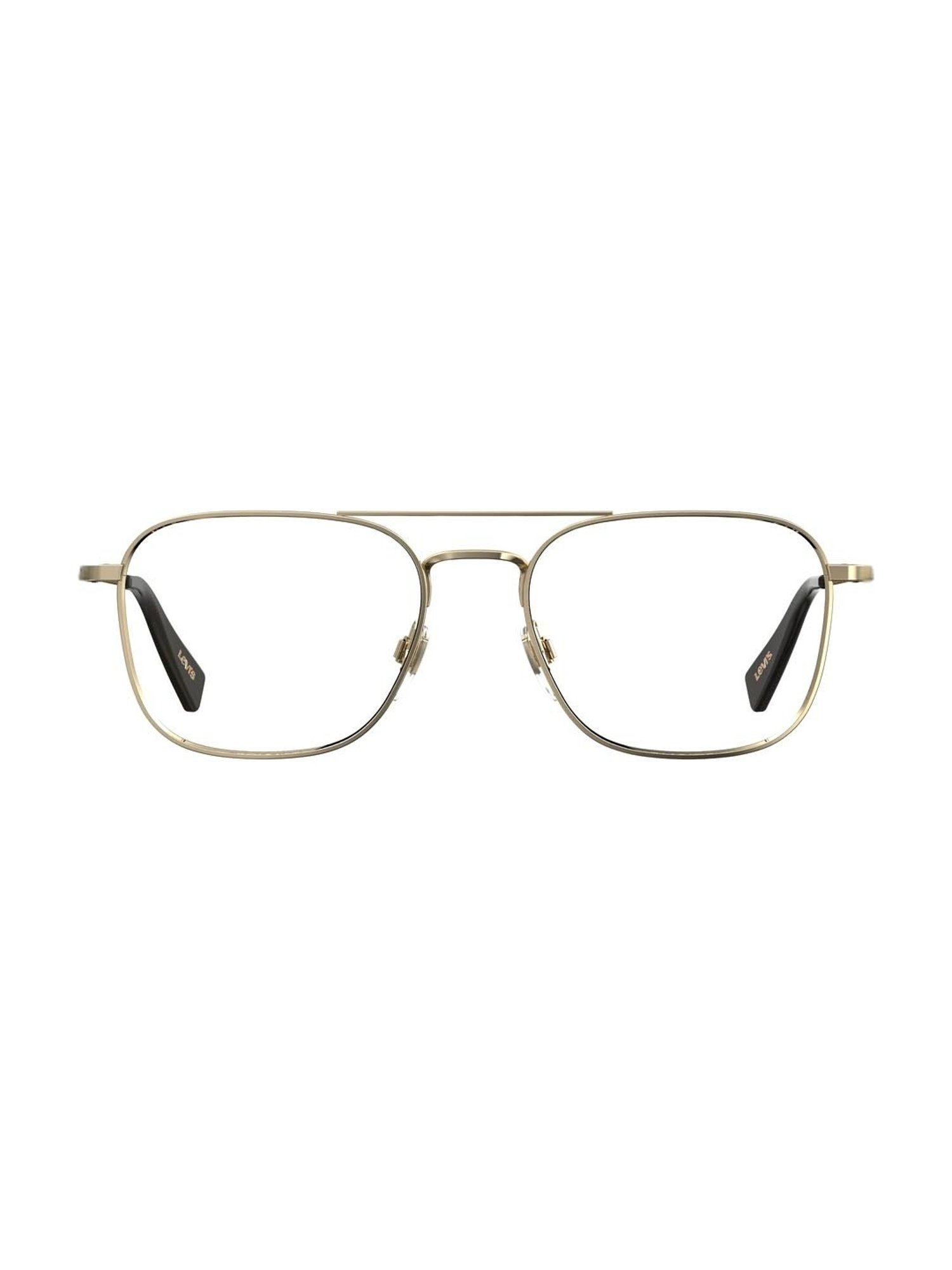 Levi's Gold Rectangular Unisex Eye Frames
